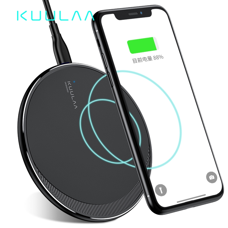 

KUULAA Charger Wireless Fast Charging 10W Untuk Samsung Galaxy S10 S9 S8 Plus Note 10 9 8 iPhone x XS