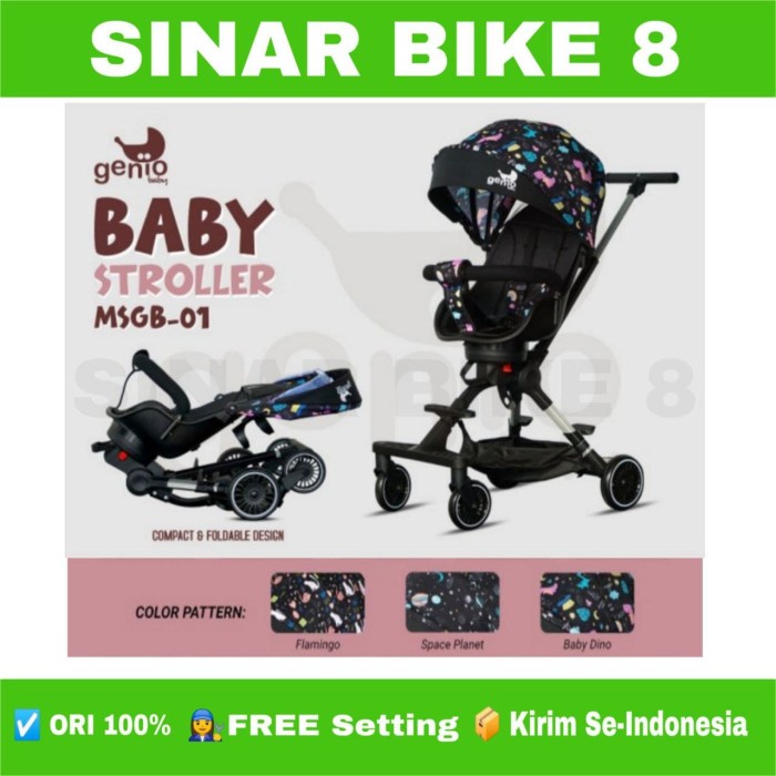 Magic Stoller  Pacific LW 999-1 dan Stroller GENIO MSGB 01 Kursi Bisa di Putar