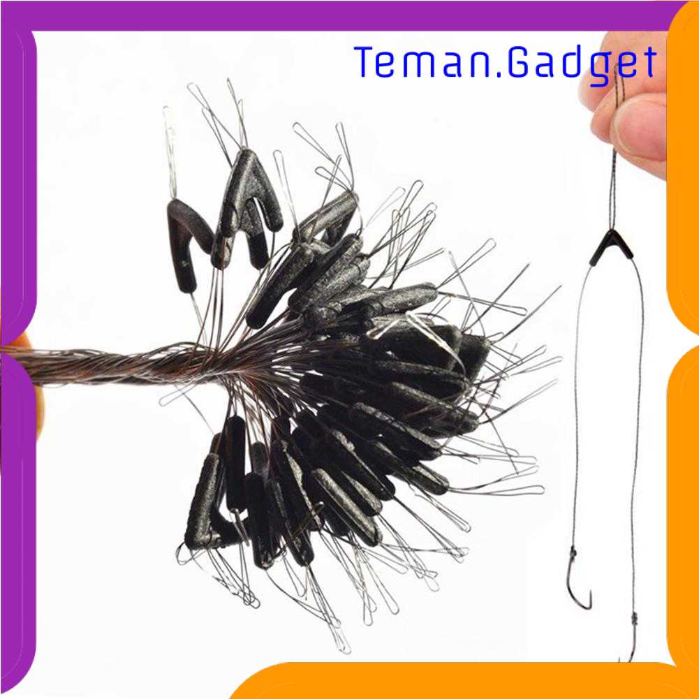 TG-KC Double Hooks Contractor Fishing Line Kail Pancing 50 PCS