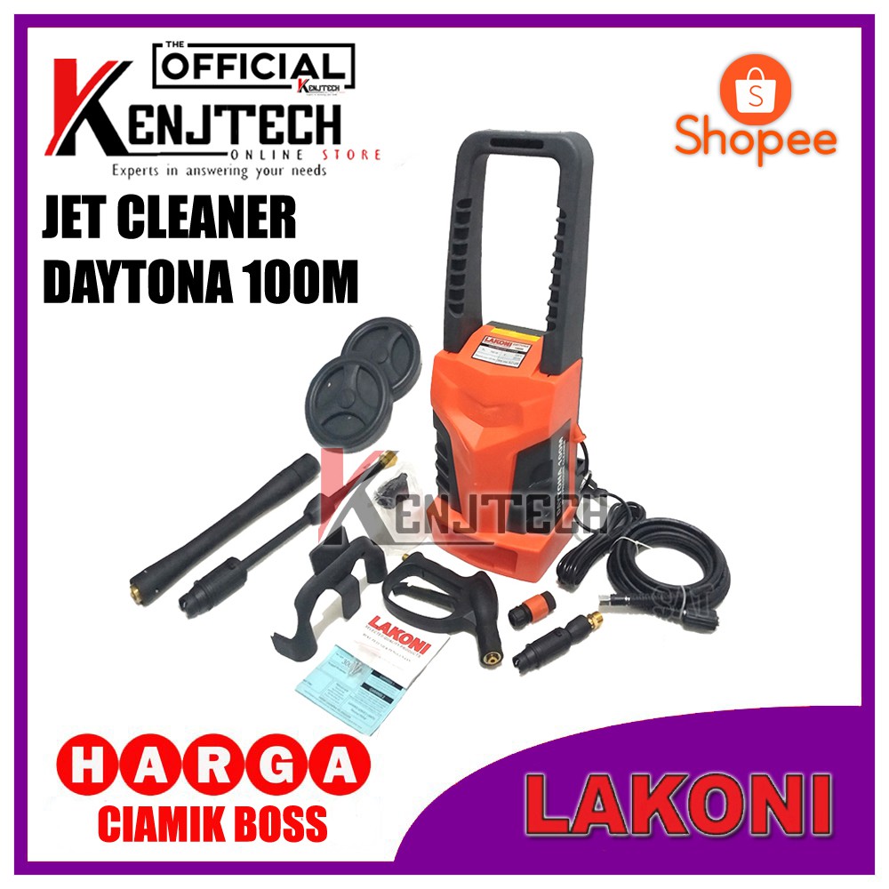 LAKONI DAYTONA 100M HIGH PRESSURE CLEANER 135 BAR JET CLEANER MESIN STEAM CUCI MOTOR MOBIL
