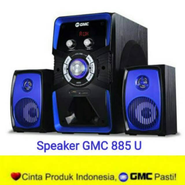 [SUSE] SPEAKER ACTIVE GMC 885 U 885U SOUNDBAR BLUETOOTH AKTIF SUPER WOOFER