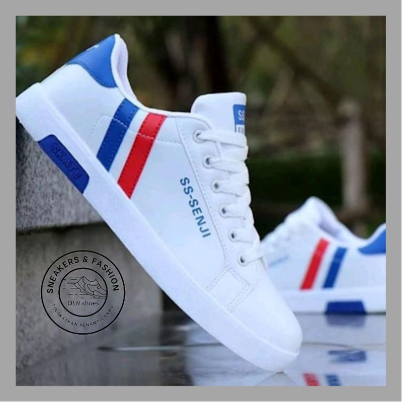 Sepatu Sneakers Pria Cowok Fashion Murah keren sport running olah raga berkualitas ss-SENJI BG-875