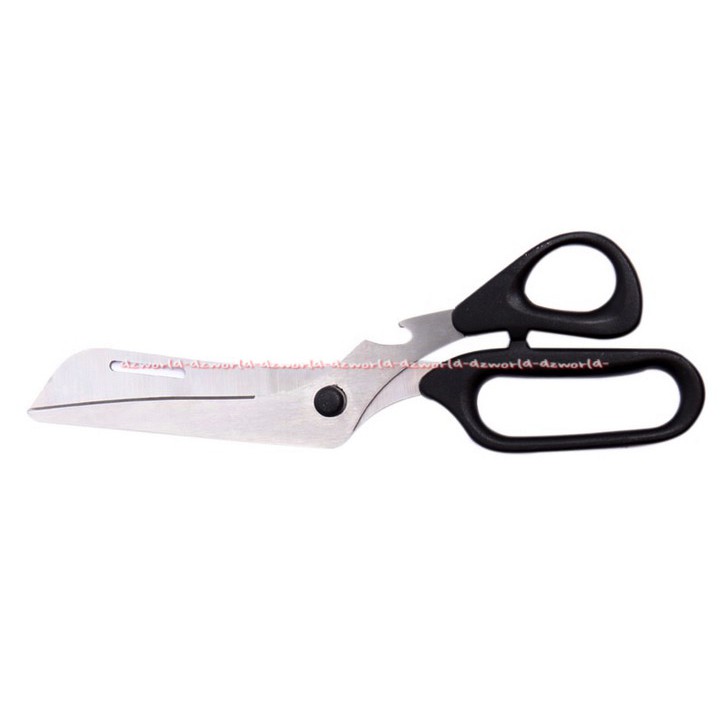 Krischef Heavy Duty Kitchen Shears Gunting Serbaguna Hitam Kris Chef 2-in-1 Heavy Duty Kitchen Scissors Gunting Dapur Serbaguna Untuk Potong Ayam Daun Sayur Bumbu Krisbow