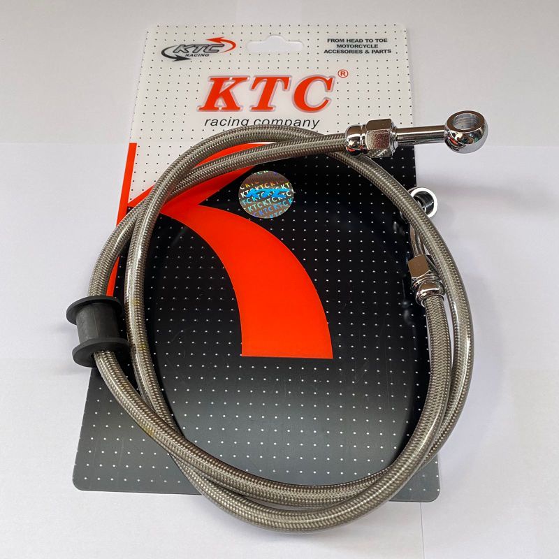 KABEL SELANG REM DEPAN BELAKANG KTC RACING SELANG REM DEPAN BELANG ORIGINAL KTC RACING 60 CM 92 CM 75 CM UNIVERSAL SEMUA MOTOR BEAT MIO VARIO PCX NMAX VIXION NINJA CBR DLL