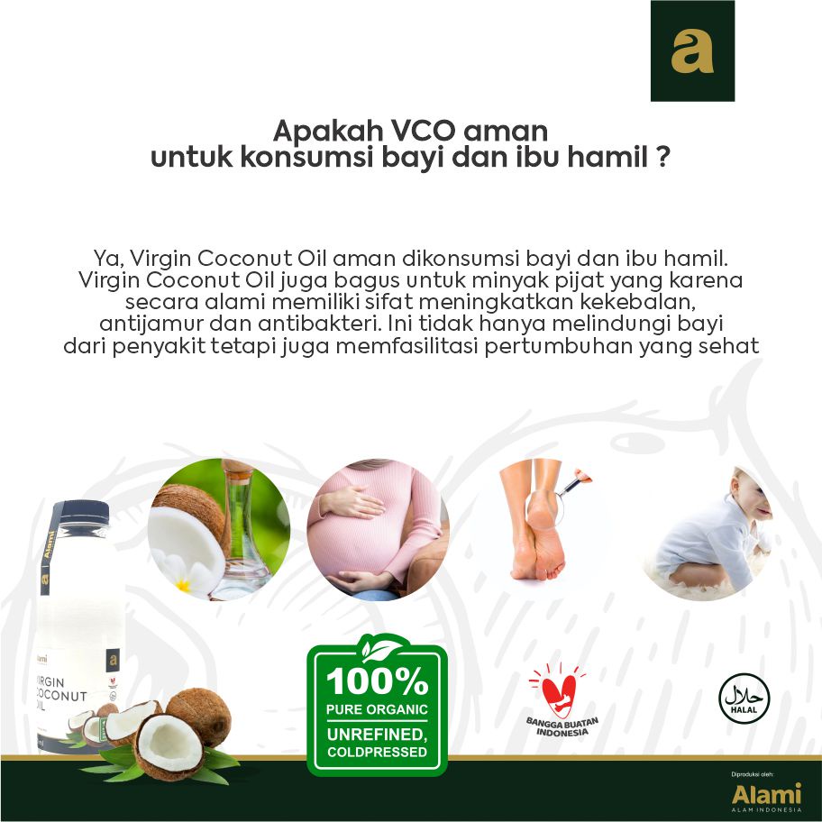 VCO Virgin Coconut Oil 250 ml  | minyak kelapa murni | 100% Organic | Alami alam indonesia