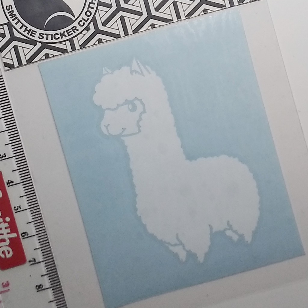 Stiker Llama Alpaca Cute Cutting Sticker untuk Aksesoris Mobil Motor