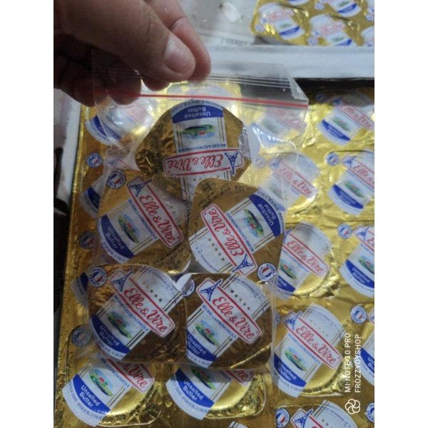 

Elle & Vire unsalted butter 10 gram isi 5 pcs