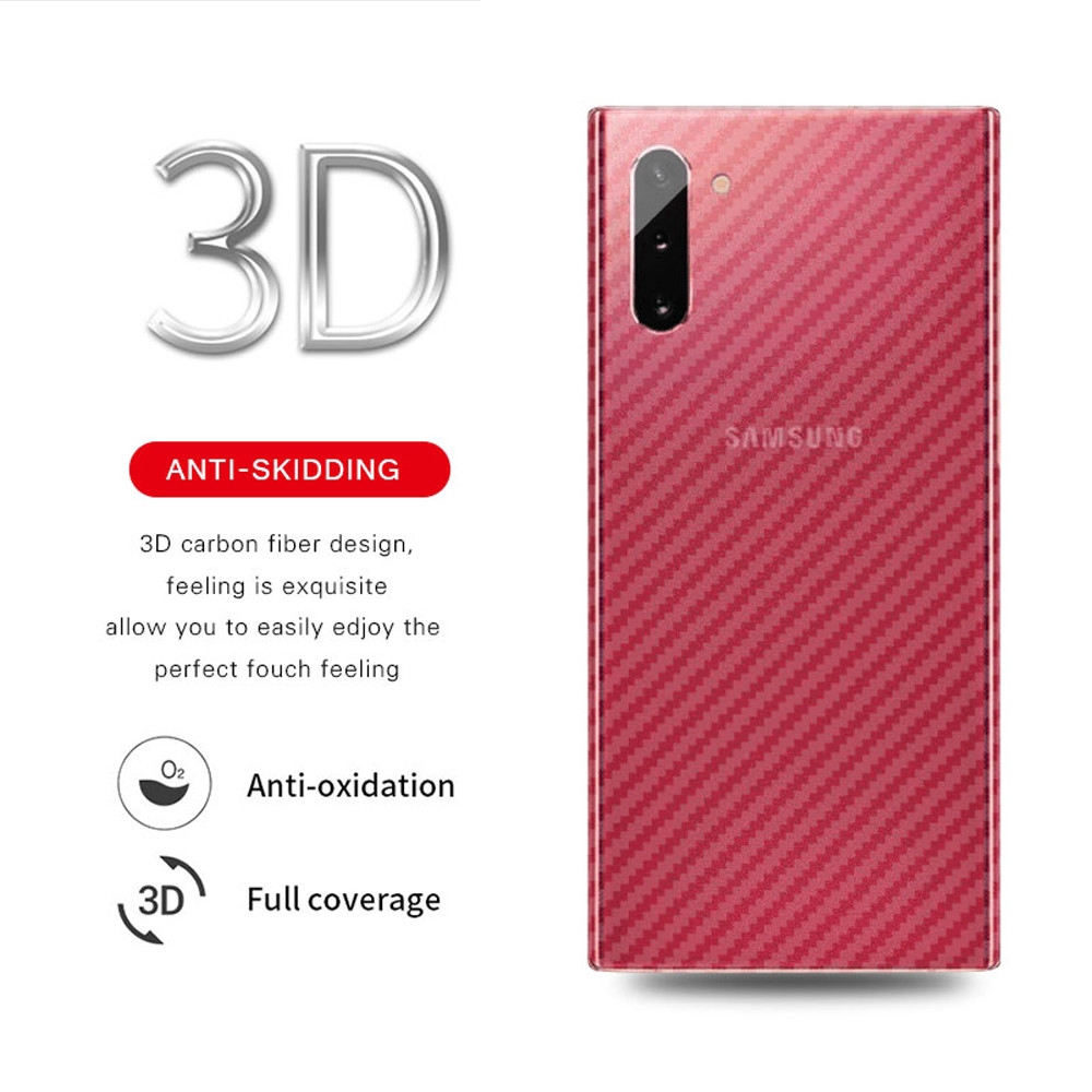 3PCS Samsung Galaxy A51 A71 S20 Ulta S10 Lite Note 10 Lite Carbon Fiber Back Sticker Protective Back Film BY