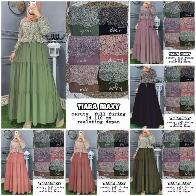 TIARA MAXY COUPLE ZENIA MAXY KIDS ORIGINAL BY W&W CLOTHING (100% ORI REAL PICT BY W%W CLOTHING)