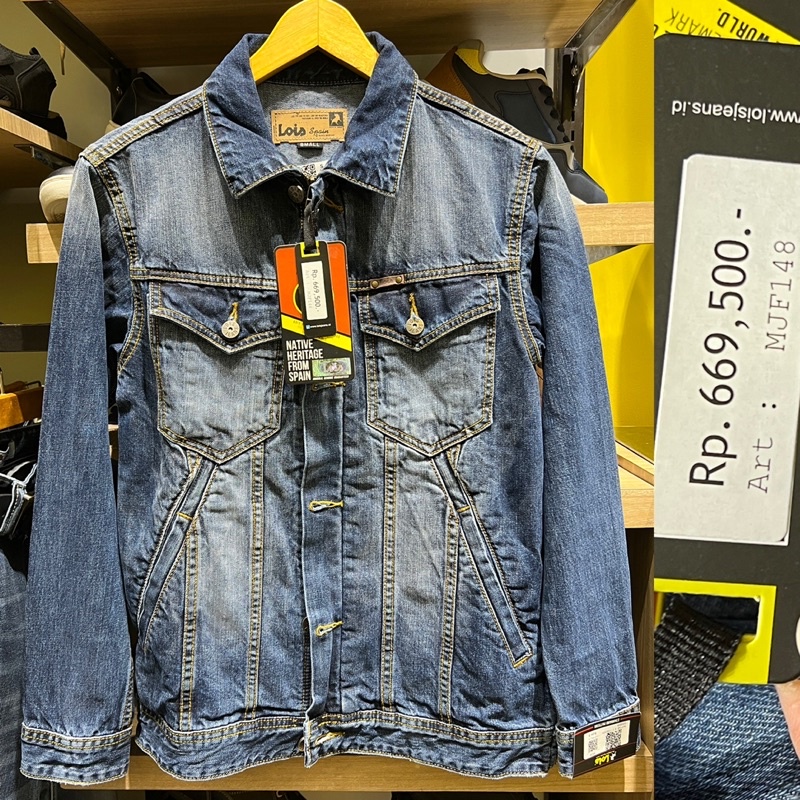 Jaket Lois Original Terbaru (double kancing + resleting/zipper)