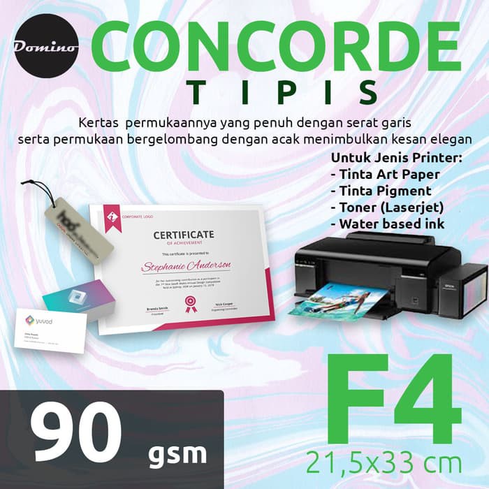 

Kertas Concorde 90gr Folio F4 konkord tipis 90gram concord Putih Pink Polos Merah muda