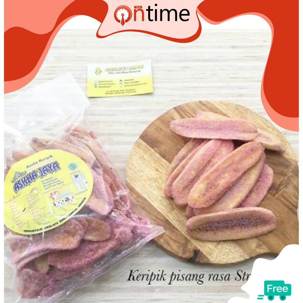 

Keripik Pisang Rasa Strawberry 250 g