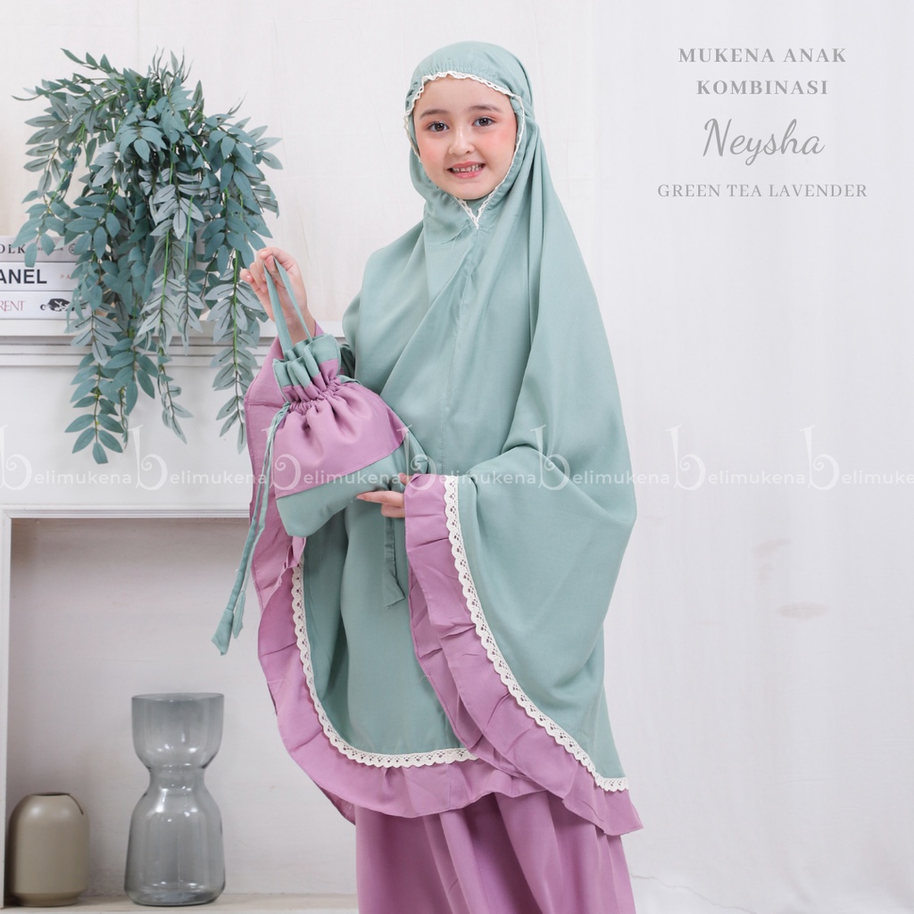 Mukena Anak Tanggung Kombinasi Rayon Neysha