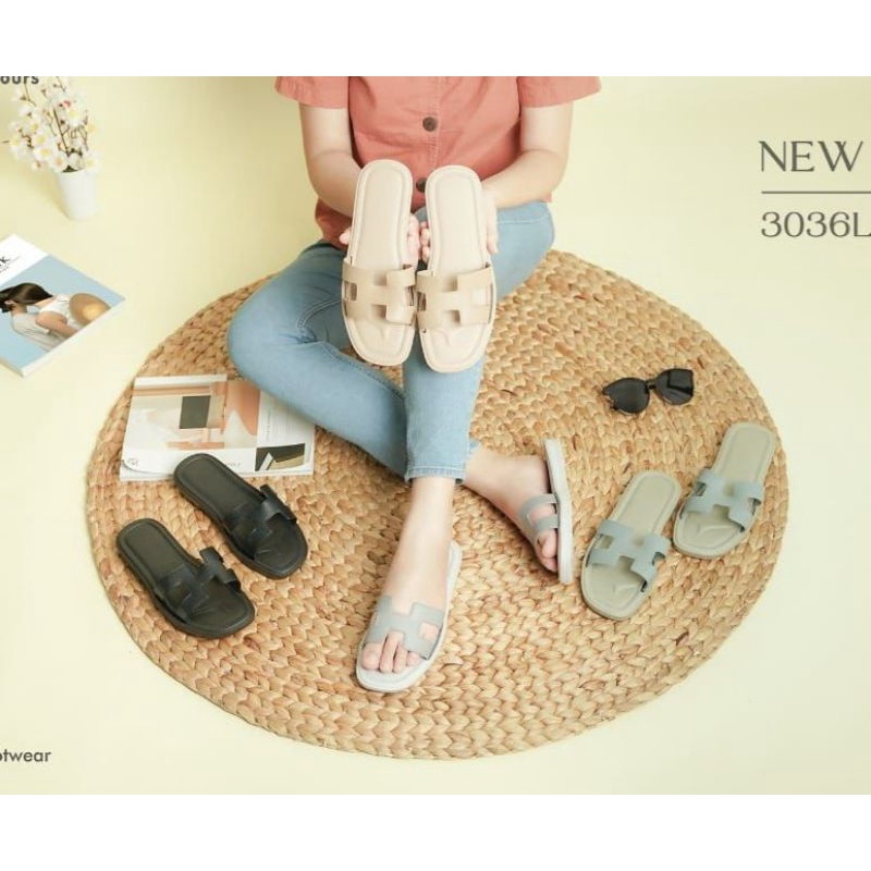 TERBARU SANDAL WANITA PORTO LADY H SANDAL TEPLEK PEREMPUAN EMPUK RINGAN SANDAL CEWEK PORTO ANTI SLIP