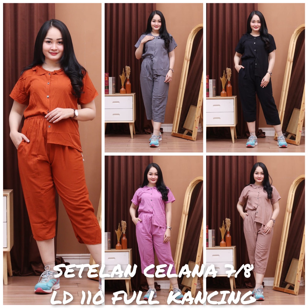 BAJU ONE SET DAILY OOTD PAJAMAS PIYAMA PAKAIAN TIDUR CELANA SETELAN POLOS  KEMEJA BAHAN KATUN RAYON