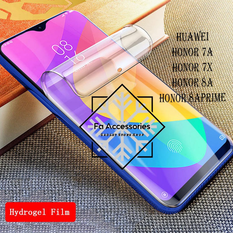 FA ANTI GORES JELLY HYDROGEL HUAWEI HONOR 7A 7X 8A 8APRIME PRIME FULL SCREEN PROTECTOR GUARD SHOCK