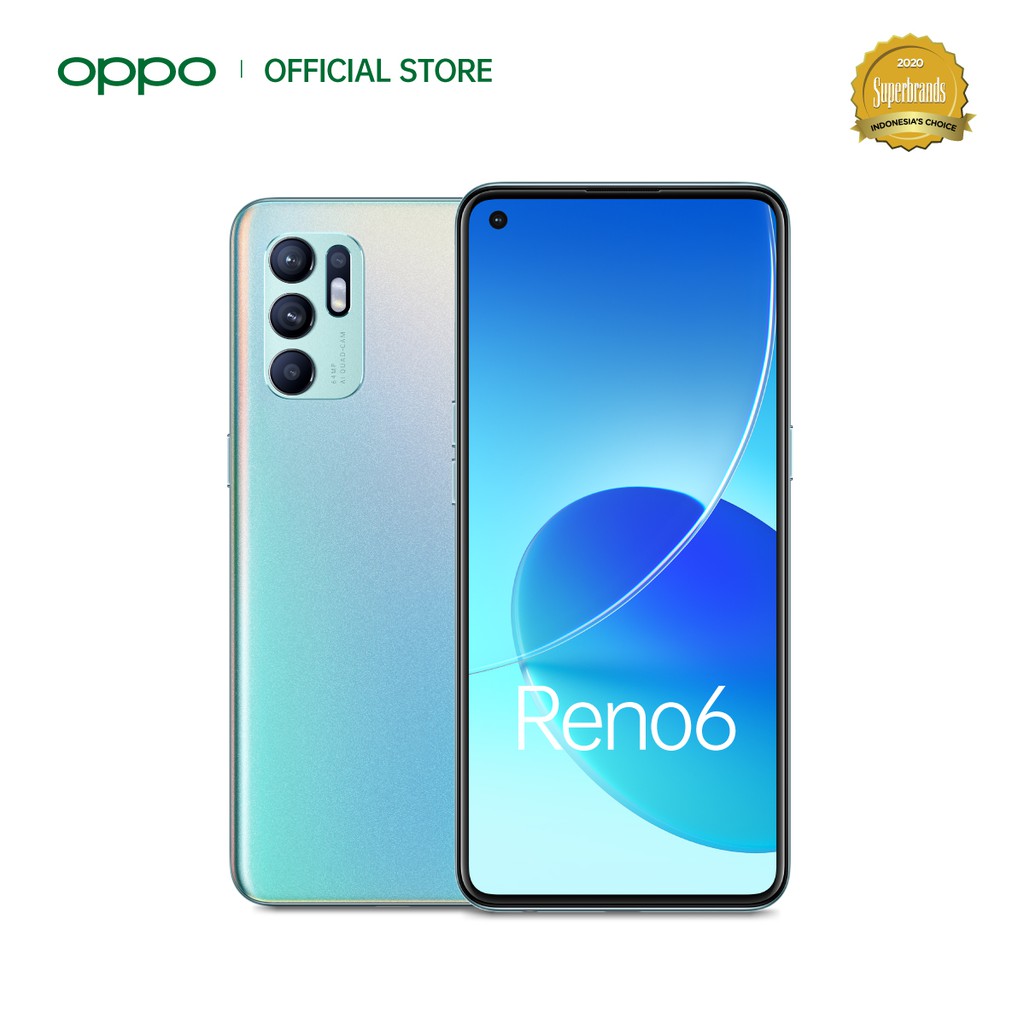 OPPO Reno6 8/128GB [64MP AI Quad Camera, 50W Flash Charge, OPPO Reno Glow + Ultra-slim Body]