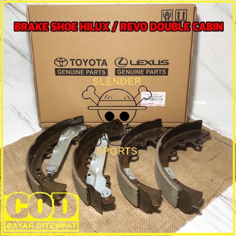 BRAKE SHOE FORTUNER - KAMPAS REM BELAKANG HILUX VIGO REVO DOUBLE CABIN