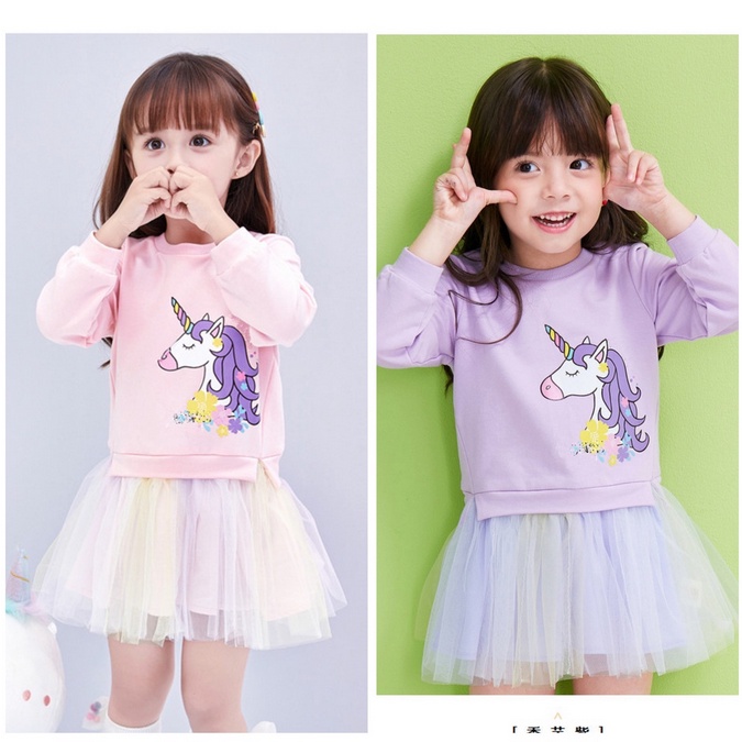 CG DR33-Dress Anak Perempuan New Tutu Unicorn