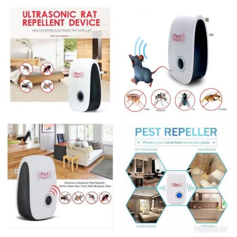 ULTRASONIC PEST REJECT REPELLER ALAT PEMBASMI SERANGGA KECOA NYAMUK TIKUS BEST SELLER