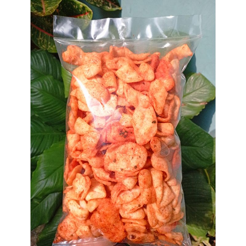 

500 gr - CIRENG CHIPS KERIPIK CIRENG CEMILAN ENAK LAMPUNG BALADO DAUN JERUK