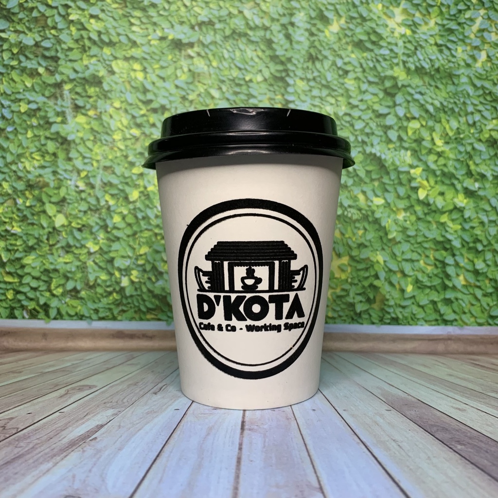Paper Cup Sablon 8oz 8 Gram Gelas Kertas Starindo SJP Kopi Teh Susu Custom Logo