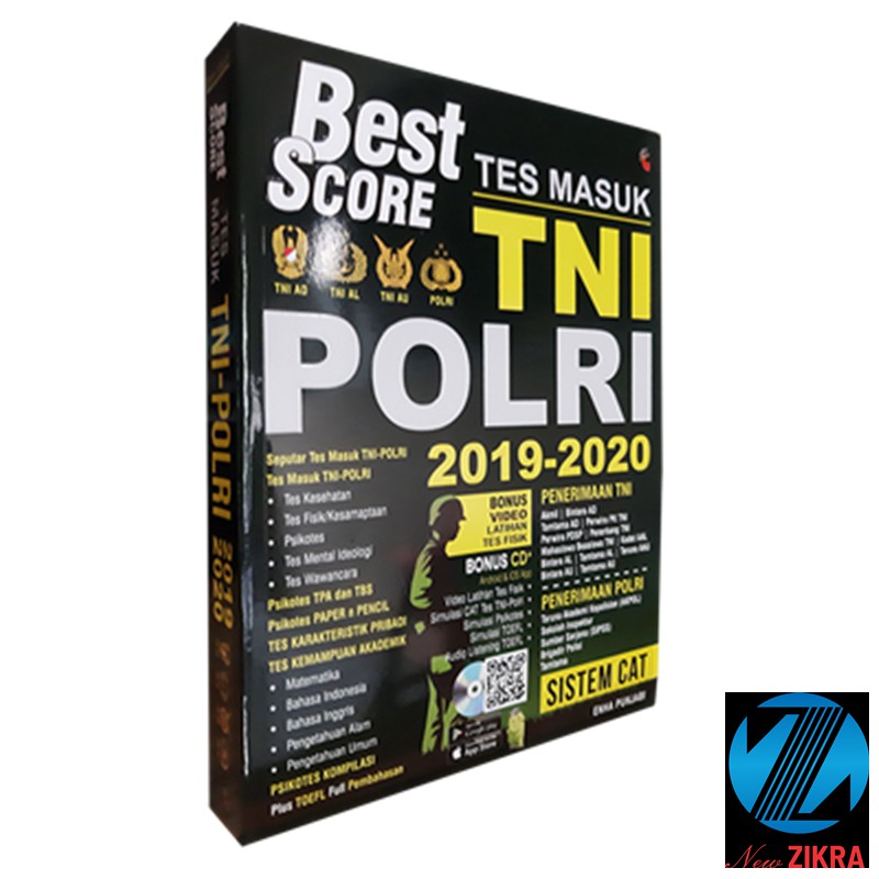 Buku Materi Soal Tes Best Score Tes Masuk Tni Polri Sistem Cat Shopee Indonesia