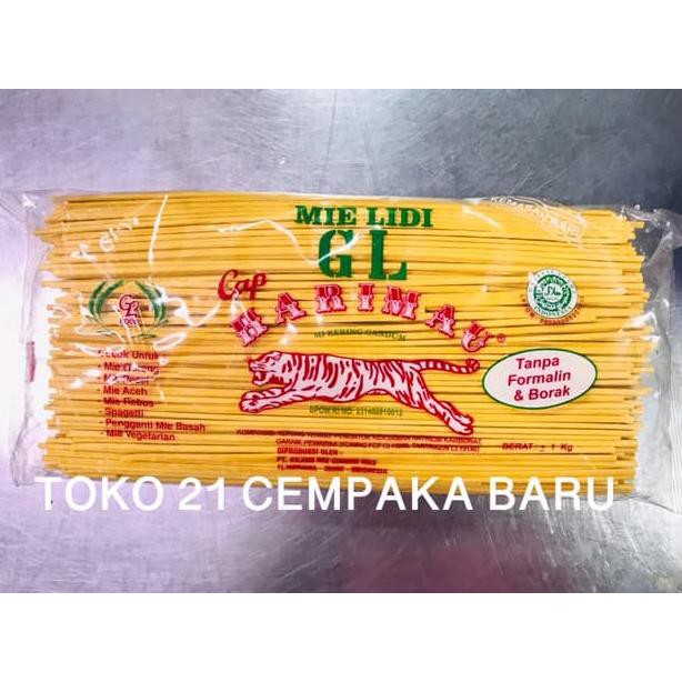 

TURUN HARGA Mie Lidi GL Cap Harimau 1 KG | Mi Lidi Mentah Mi Gandum Mi Kiloan 1KG MN296