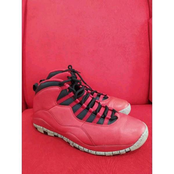 Sepatu Basket Air Jordan 10 Retro Chicago Bulls size 45 Original