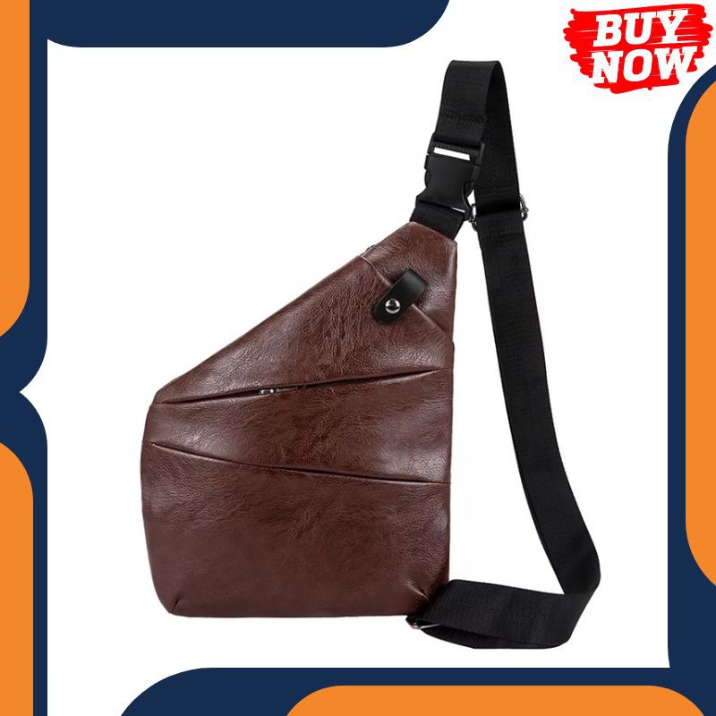 DSQ201 Tas Selempang/Slempang Pria Chestpack Kulit