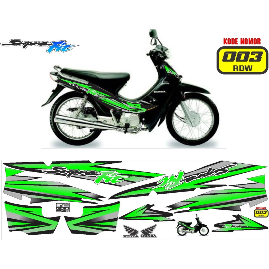 striping supra 125 / decal supra 125 / variasi supra 125