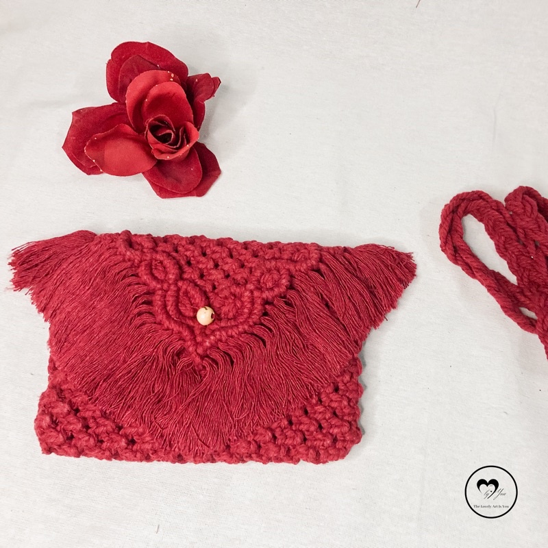 Nymph bag | Macrame sling bag/tas makrame/tas macrame/tas selempang makrame/tas selempang Macrame/sl