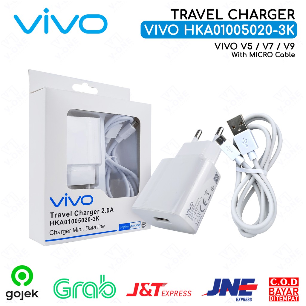 TC CHARGER CASAN CARGER VIVO V5 V7 V9 5020-3K KUALITAS ORIGINAL 99%