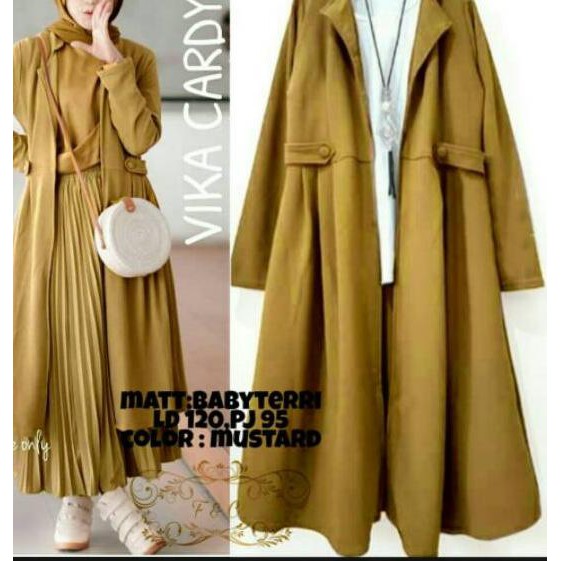 ✻ VIKA CARDY LONG OUTER /  / CARDIGAN WANITA / IMJV6 ❃