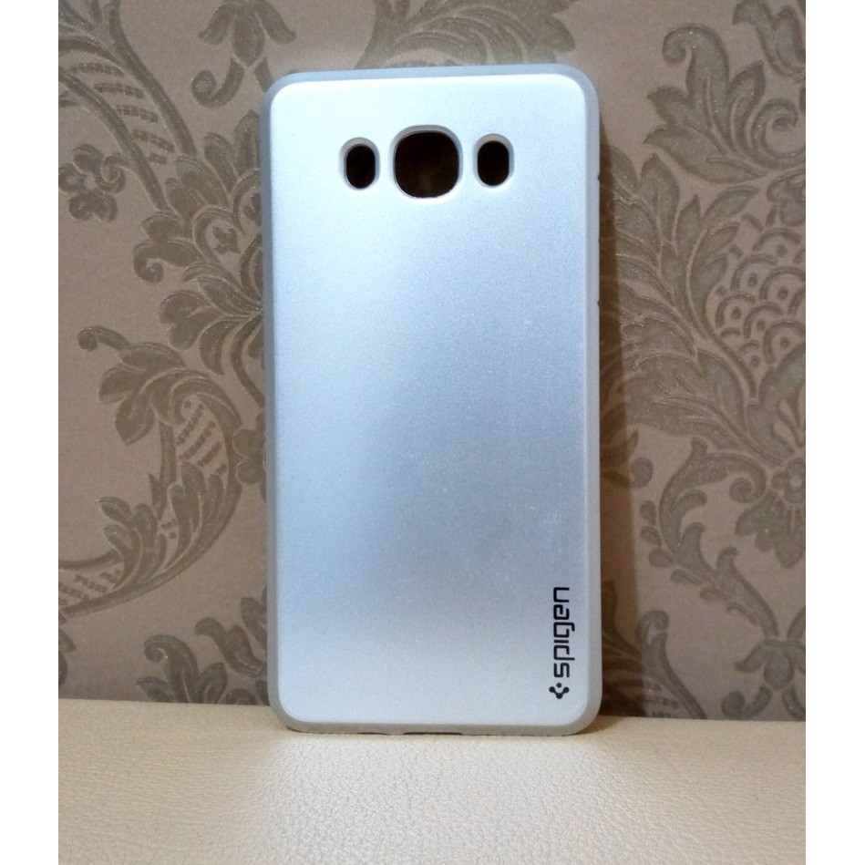 SGP / SPIGEN SHINING TPU ARMOR CASE GALAXY J7 2016 / J710 SILVER