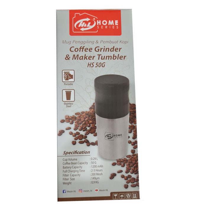 HL HS50G All in One Coffee Grinder Maker Tumbler