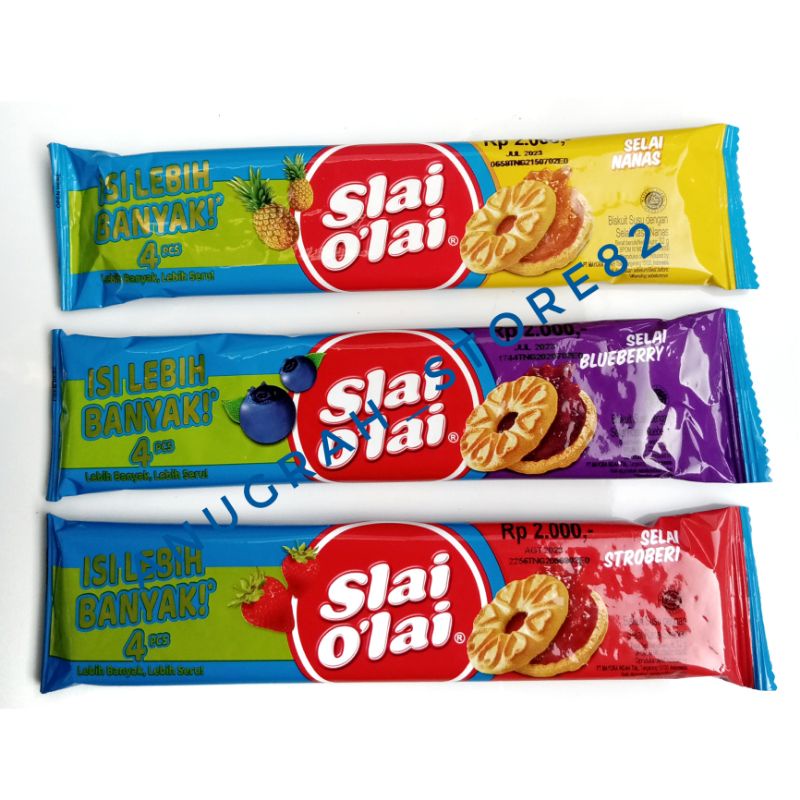 

SLAI OLAI NANAS O'LAI STROBERI RASA BLUEBERRY 32GRAM 1PCS