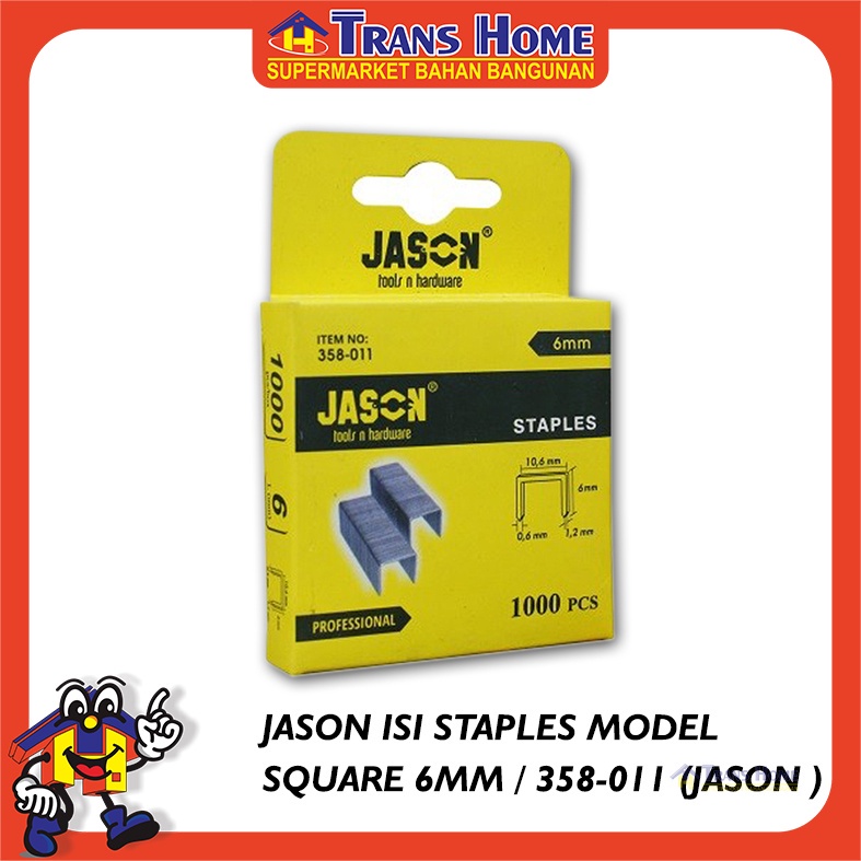 

Isi Staples Model Square Termurah 6MM/358-011 (JASON)