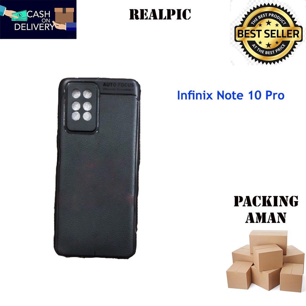 Case Auto Focus Infinix Note 10 Pro Leather Experience SoftCase Slim Ultimate / Casing Kulit