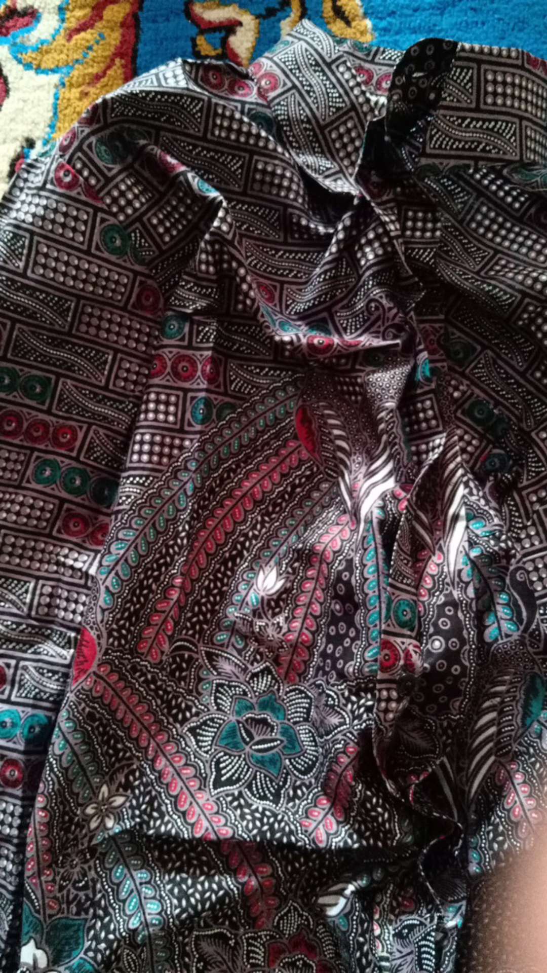 Kemeja Batik Slimfit Kemeja Batik Lengan Panjang Size M L Xl