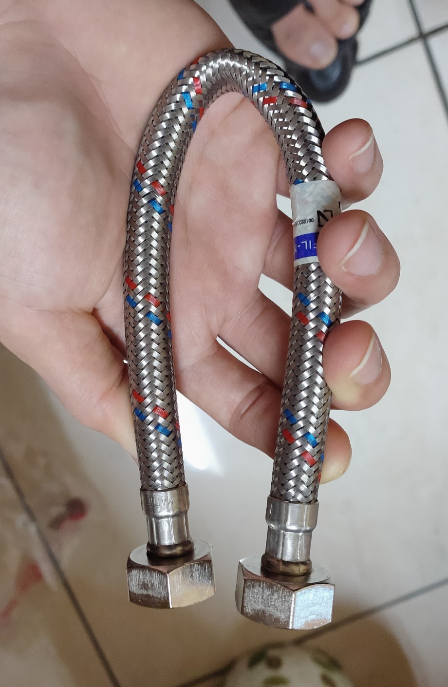 Flexible Hot Water Hose (filnox) D. 1/2 X 30 Cm