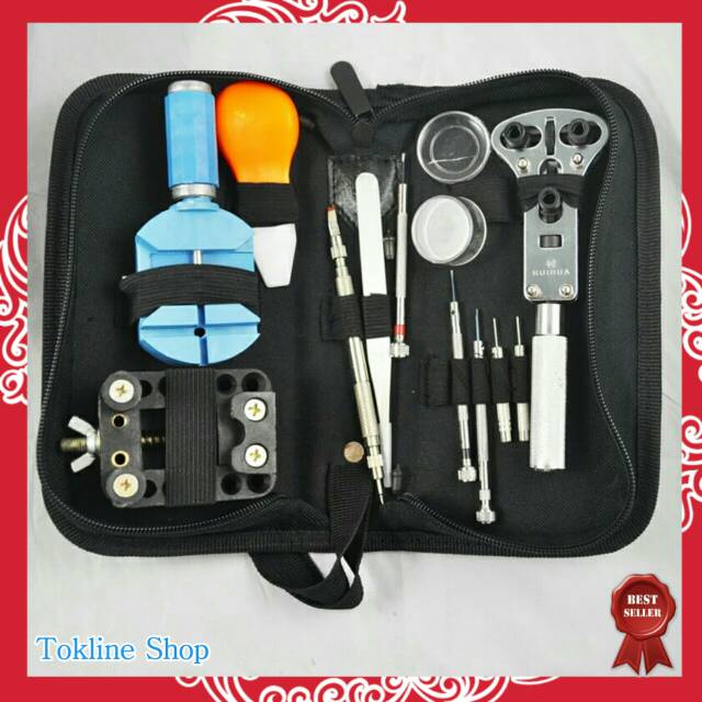  Set  Alat Reparasi  Jam Tangan 13 in 1 Servis Service Watch 