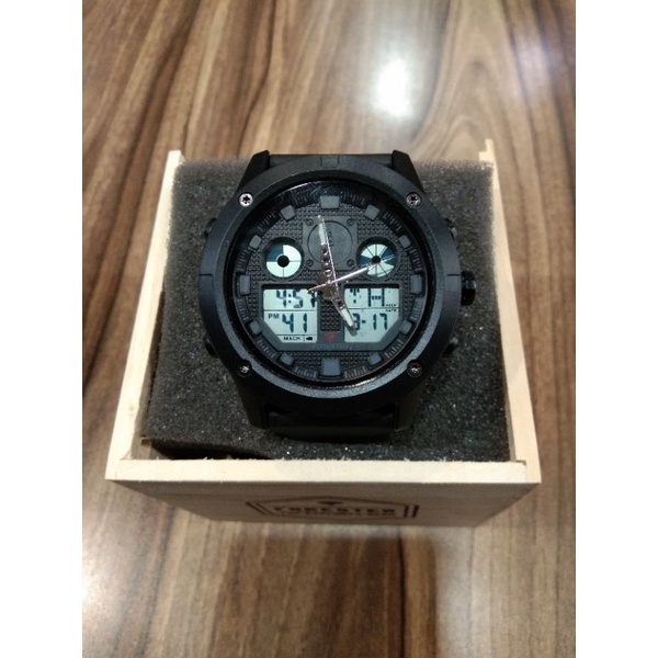 JAM TANGAN FORESTER DIGITAL ANALOG JTF 1017 | JAM TANGAN FORESTER PRIA DUAL TIME