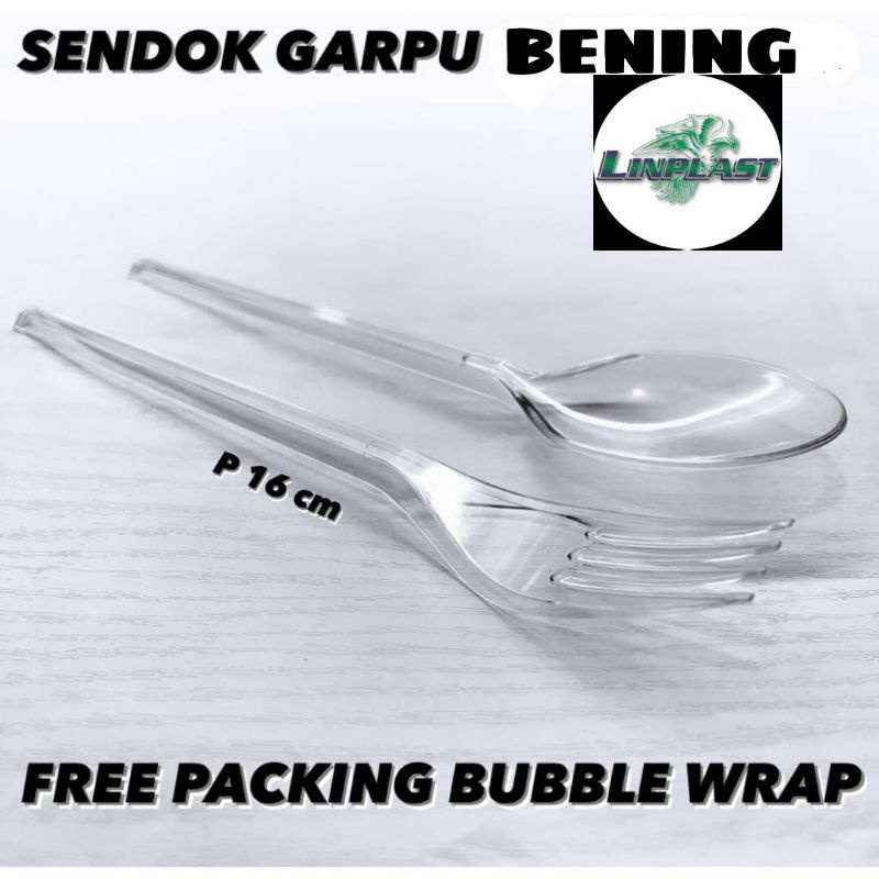 Jual Sendok Garpu Makan Panjang Bening Super Transparan Isi 25pcs Shopee Indonesia 1992