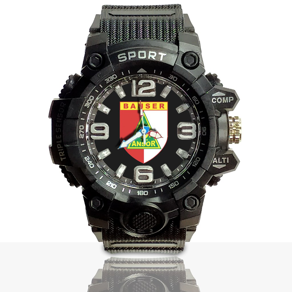 Jam Tangan Custom BANSER - ANSOR motif 1 Ruber- Water Resistant