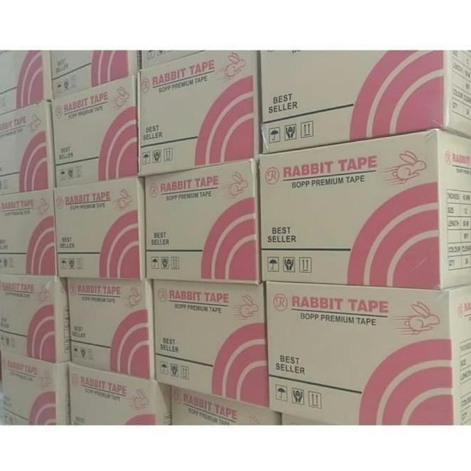 

Favorit] Lakban Rabbit Tape 45Mm X 100 Yard / Kualitas Ok (Dus) - Bening