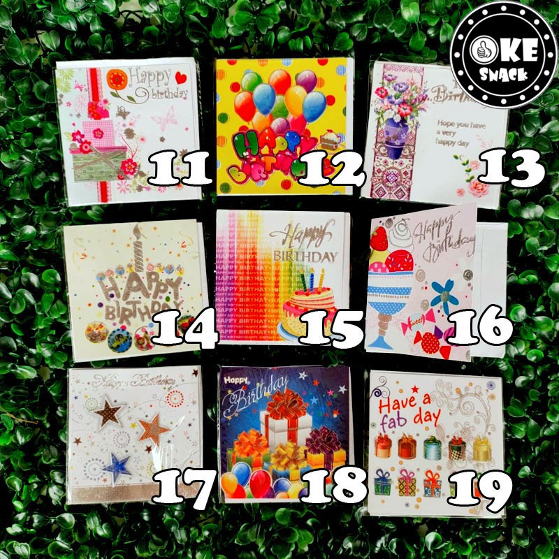 Kartu Ucapan Gift Card 1pcs