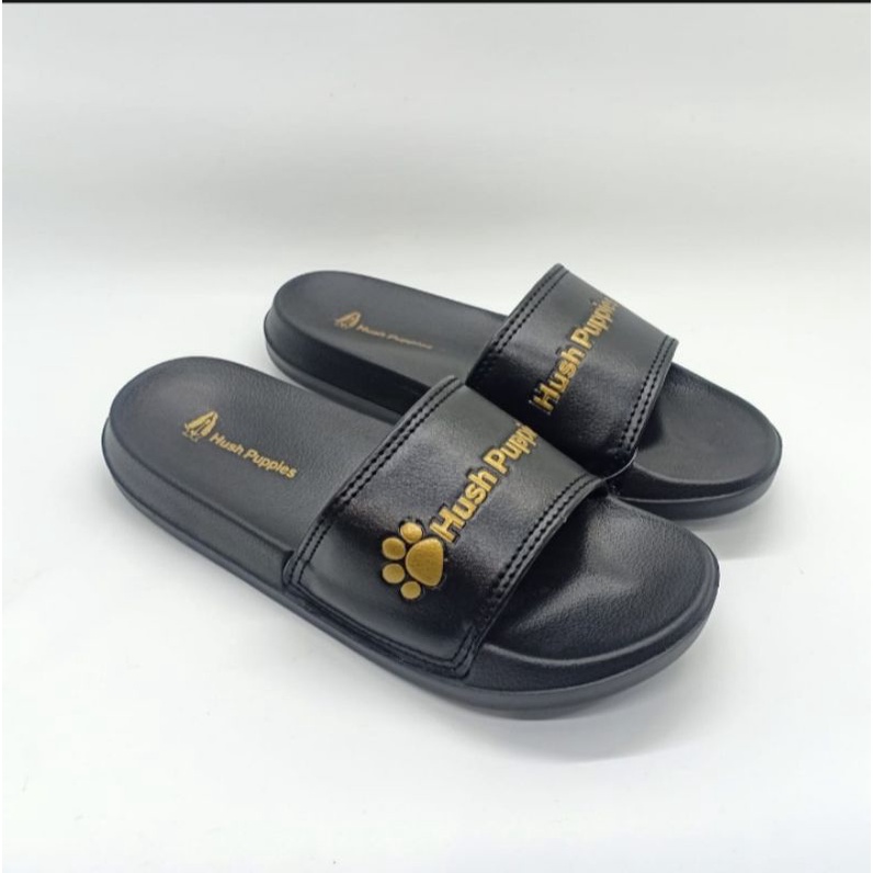 Sandal Pria Slop HUSH PUPPIES / Sendal slide selop pria Karet kasual pria