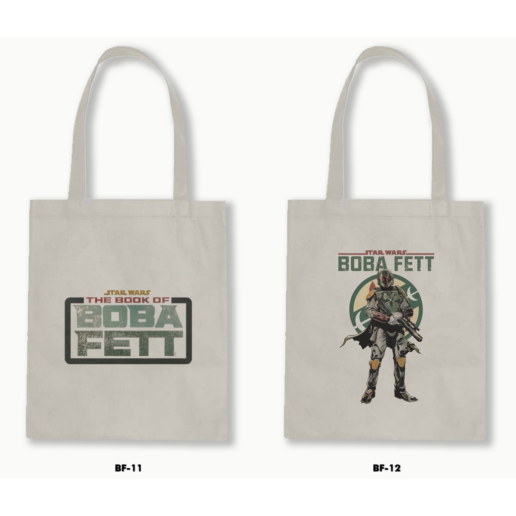 TOTE BAG BLACU - BOBA FETT - STAR WARS 01