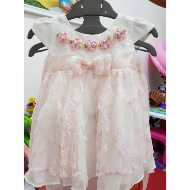 Dress bunga pink